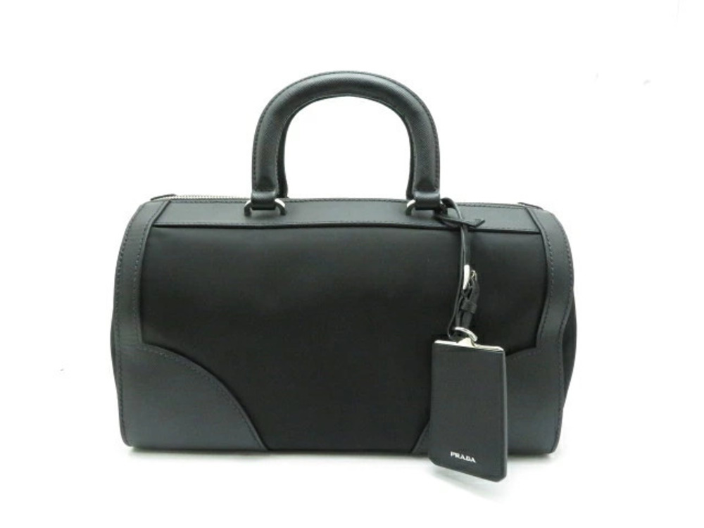 Prada Bag Boston Embossed Black
